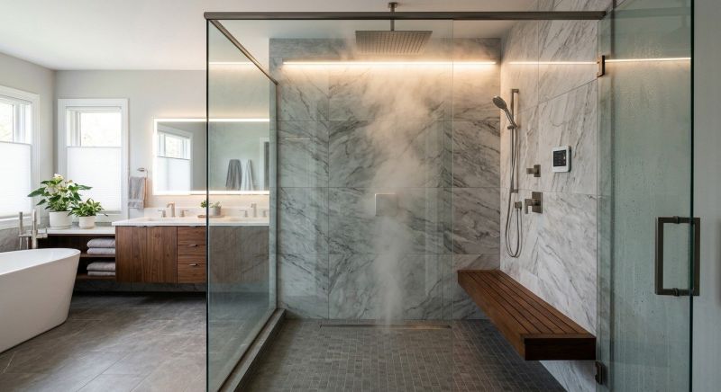 Granite Shower Installation in Lancaster, PA