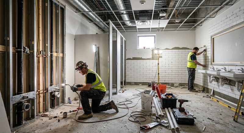Industrial Bathroom Renovation in Longmont, CO